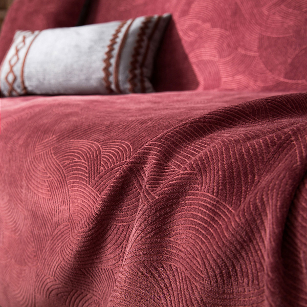 Βελουτέ Ριχτάρι Πολυθρόνας (180x180) Gofis Home Nimbus Pomegranate 447/02