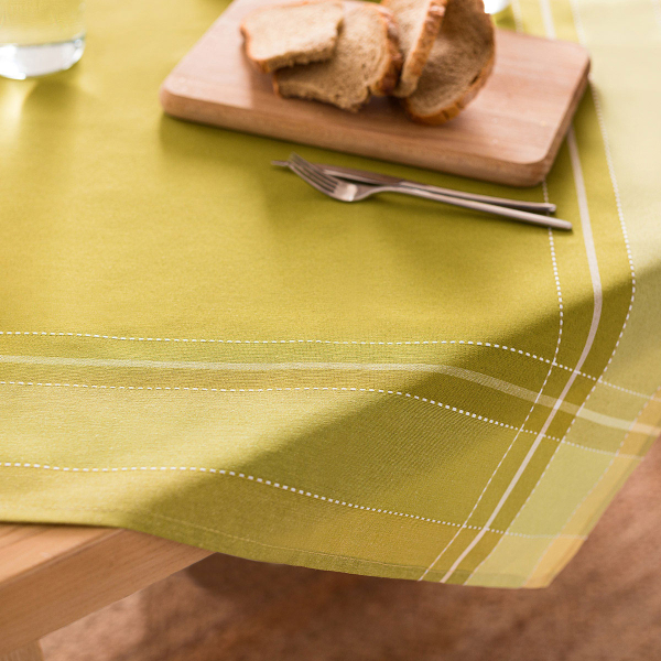 Τραπεζομάντηλο (150x220) Gofis Home Check Border Green 072/18