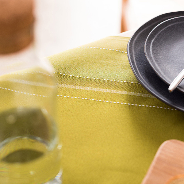 Τραπεζομάντηλο (150x220) Gofis Home Check Border Green 072/18