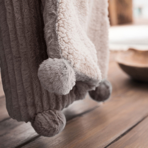 Διακοσμητικό Ριχτάρι Fleece/Κουβέρτα Καναπέ (130x170) Gofis Home Softy Grey 478/15