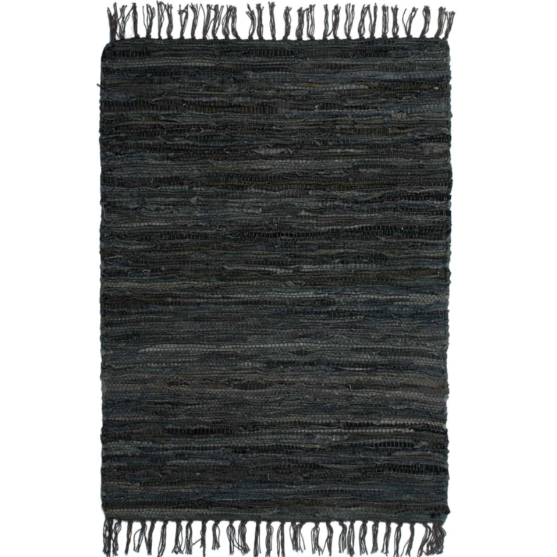 Δερμάτινο Πατάκι (60x90) Silk Fashion Ανθρακί