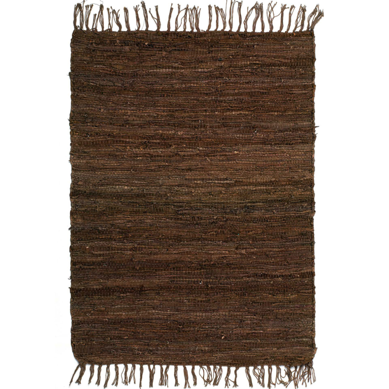 Δερμάτινο Πατάκι (60x90) Silk Fashion Καφέ