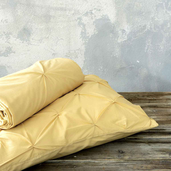 Παπλωματοθήκη Υπέρδιπλη (Σετ 220x240) Nima Bed Linen Arcata Mustard Beige