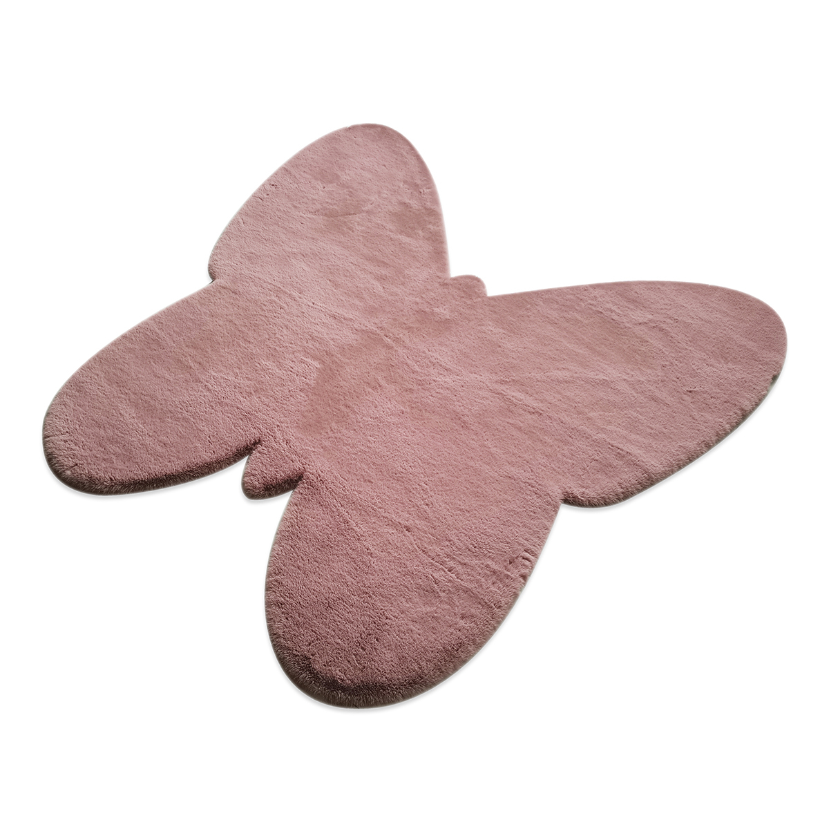 Παιδικό Χαλί Γούνινο (160X160) New Plan Puffy Jm7 Butterfly Dark Pink Home Χαλιά Βρεφικά & Παιδικά Spitishop