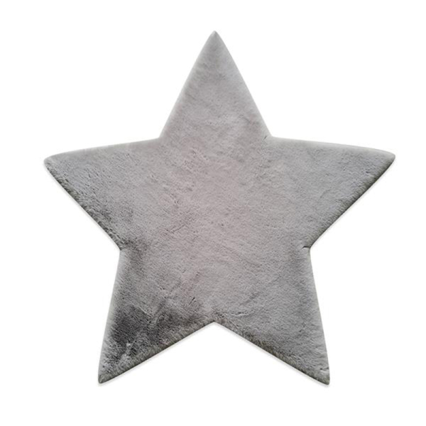 Παιδικό Γούνινο Χαλί (120x120) New Plan Puffy FC6 Star Light Grey