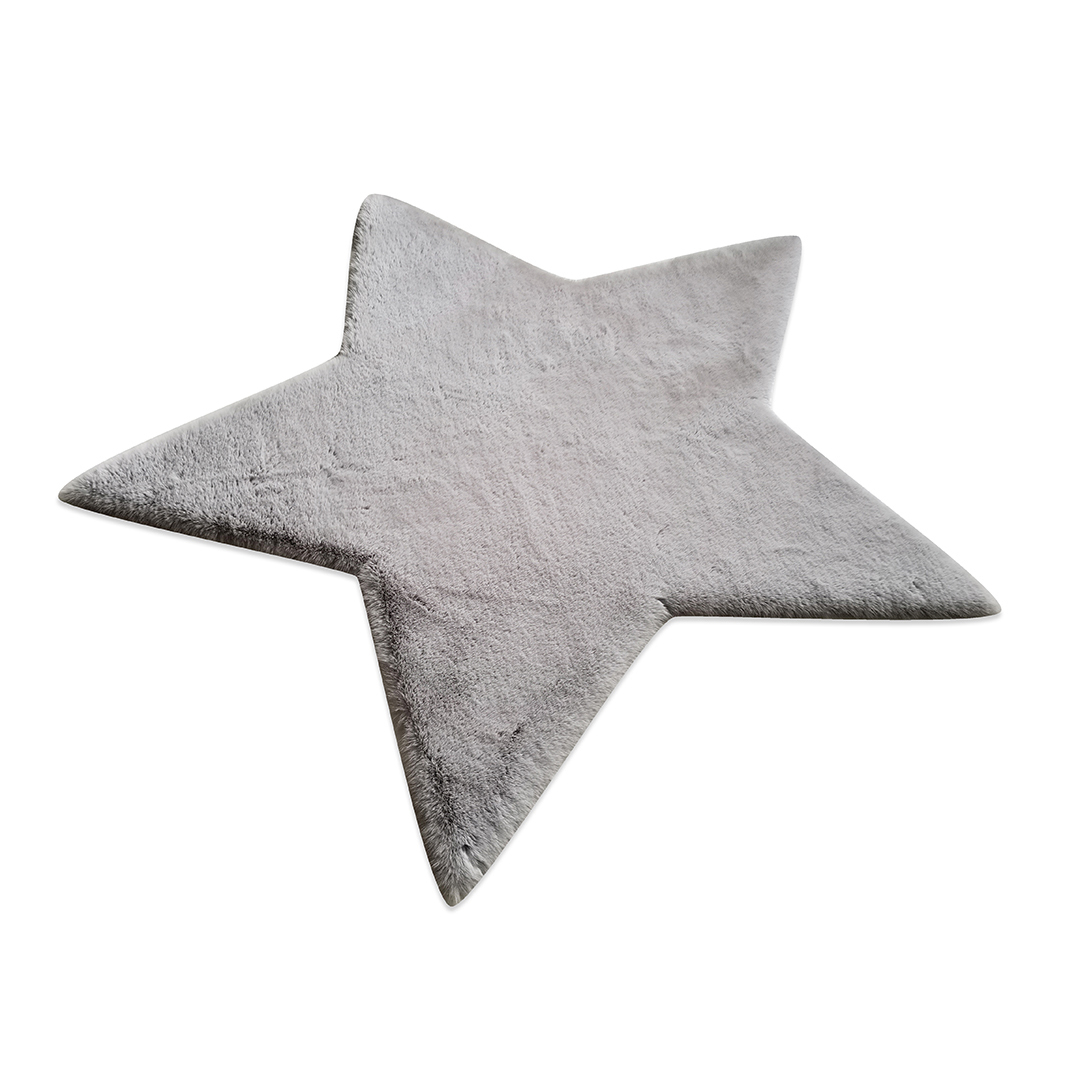 Παιδικό Χαλί Γούνινο (120X120) New Plan Puffy Fc6 Star Light Grey Home Χαλιά Βρεφικά & Παιδικά Spitishop