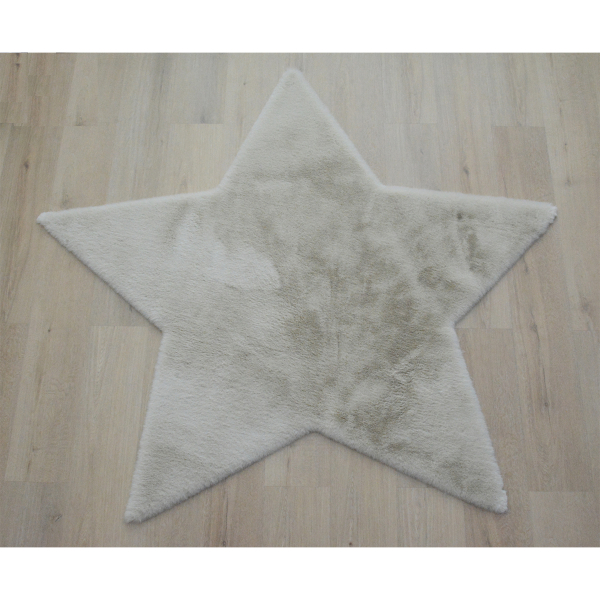Παιδικό Γούνινο Χαλί (120x120) New Plan Puffy FC3 Star Beige