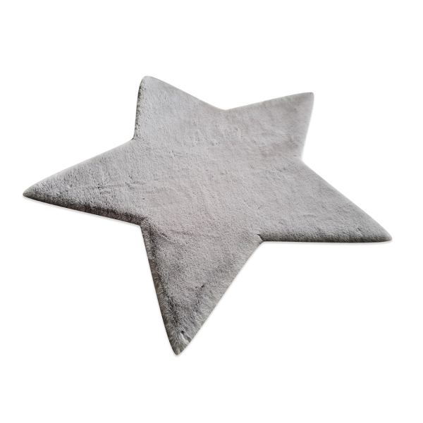 Παιδικό Γούνινο Χαλί (160x160) New Plan Puffy FC6 Star Light Grey