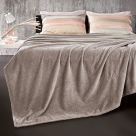 Κουβέρτα Fleece Υπέρδιπλη (220×240) + Διακοσμητική Μαξιλαροθήκη (Σετ) Guy Laroche Rombus Wenge