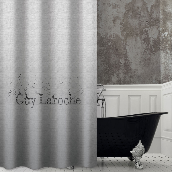 Κουρτίνα Μπάνιου (180x190) Με Τρουκς Guy Laroche Pandora Silver