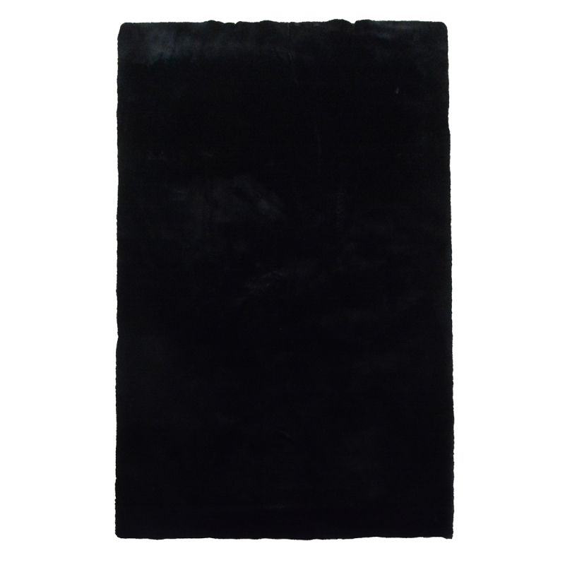 Γούνινο Χαλί (100x160) New Plan Puffy FC9 Black