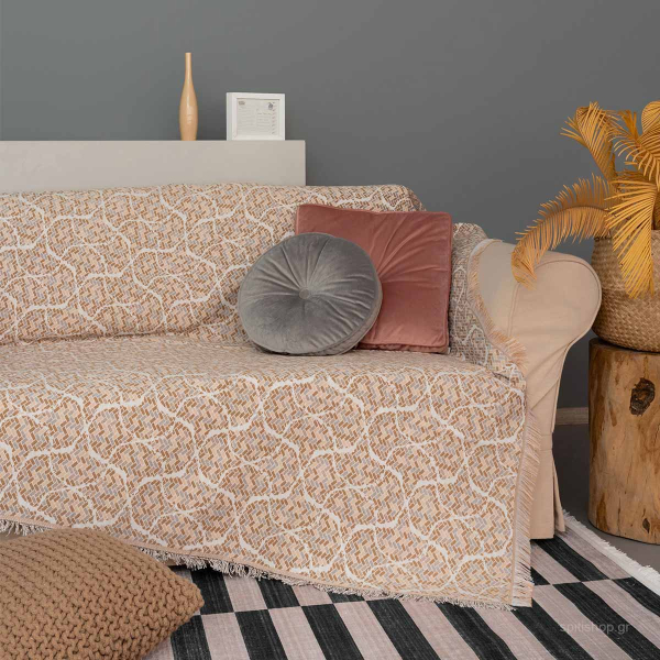 Ριχτάρι Καναπέ Διθέσιου (180x250) Palamaiki Delio Brown