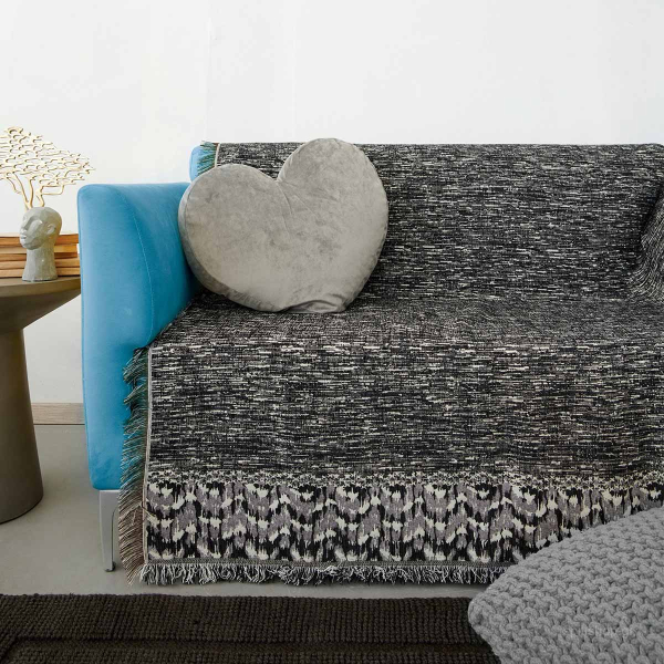 Ριχτάρι Καναπέ Τετραθέσιου (180x320) Palamaiki Siena Black