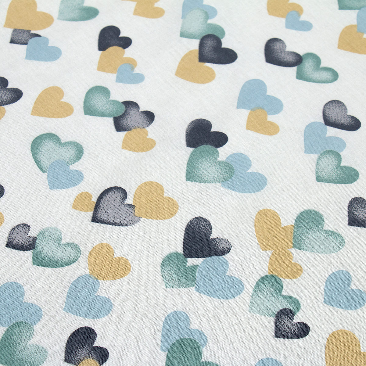 Παπλωματοθήκη Μονή (160X240) Dimcol Hearts Grey-Green 11 Home Παιδικά Λευκά Είδη Παπλωματοθήκες Παιδικές Spitishop