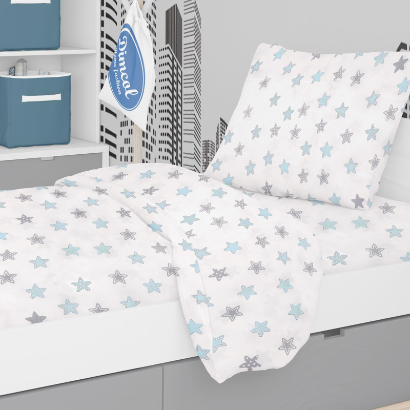 Πάπλωμα Μονό (160x240) Dimcol Star 104 Sky Blue