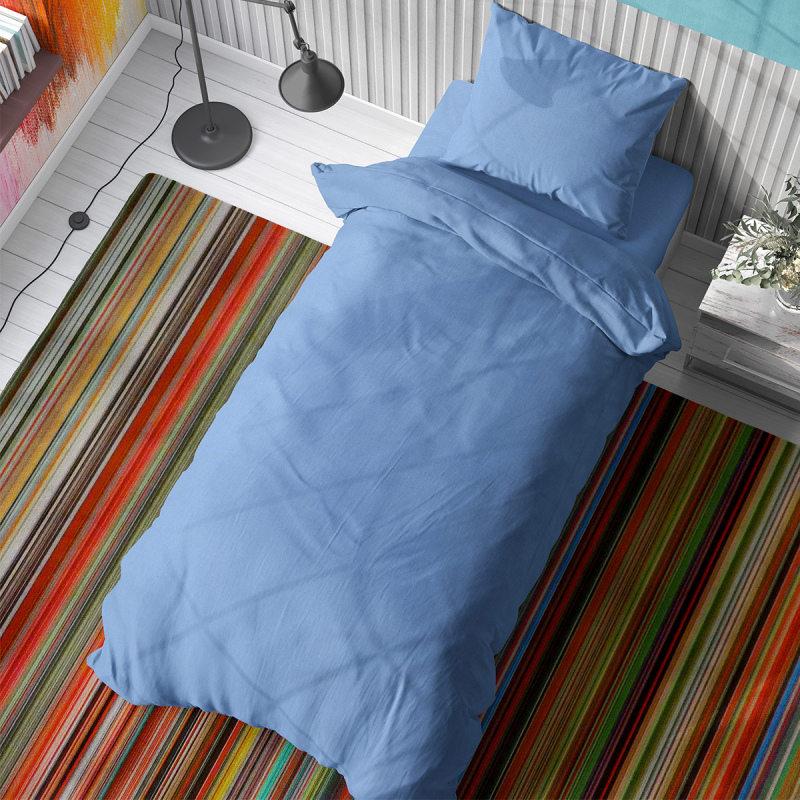 Πάπλωμα Μονό (160x240) Dimcol Solid Sky Blue 498