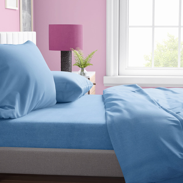 Πάπλωμα Μονό (160x240) Dimcol Solid Sky Blue 498