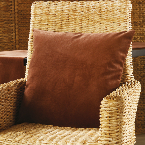 Διακοσμητική Μαξιλαροθήκη Βελουτέ (42x42) Whitegg ΖΟ87/5 Chocolate