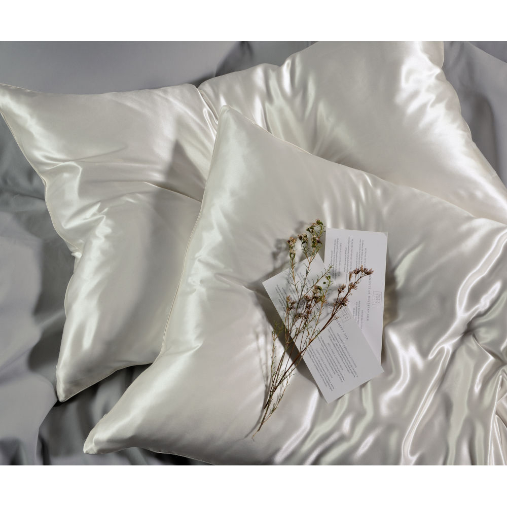 Μεταξωτή Μαξιλαροθήκη Φάκελος (50×76) Down Town Mulberry Silk White 174243