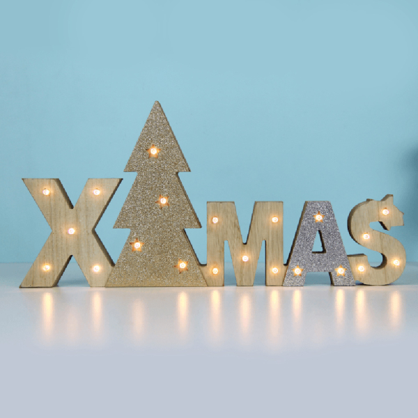 Χριστουγεννιάτικο Διακοσμητικό Με Led Aca Xmas Sign X05211102