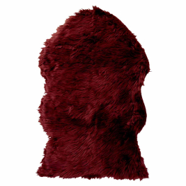 Πατάκι Γούνινο (60x90) Viopros Μουτόν Μπορντώ