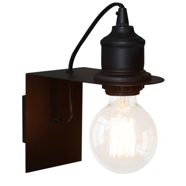 Απλίκα Τοίχου Aca Cortez KS2122B Black Matt