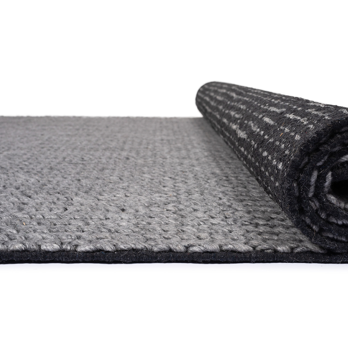 Χαλί (200X300) Βιοκαρπέτ Naf Siba Clanton Dark Grey Home Χαλιά Σαλονιού Spitishop