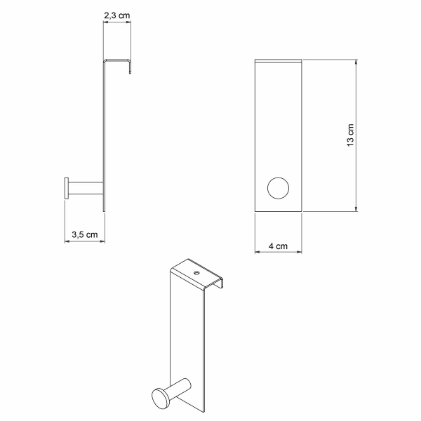 Κρεμαστράκι Πόρτας Grekon 301 White