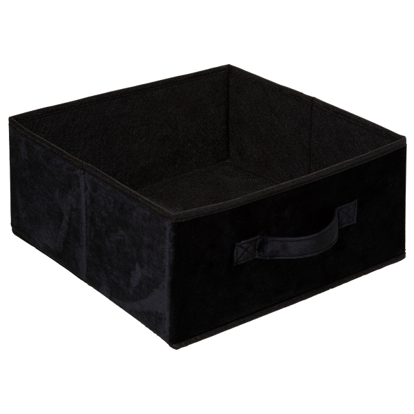 Κουτί Αποθήκευσης (31x31x15) F-V Velvet Storage Black 173698E