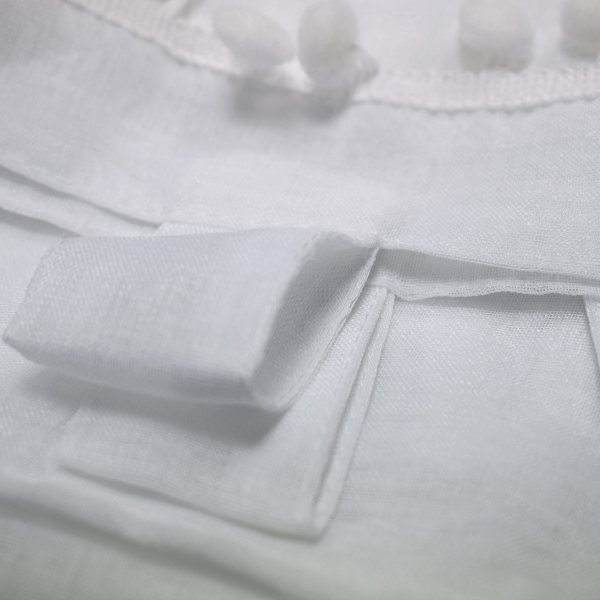 Σετ Κουρτίνες Παραθύρου (60x120) Με Τιράντες L-C Poupette Blanc 1625413