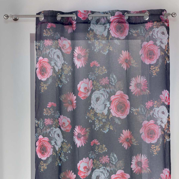 Κουρτίνα (140x240) Με Τρουκς L-C Flower Life Prune 1626595