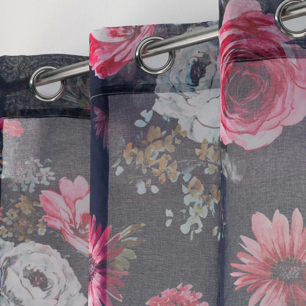 Κουρτίνα (140x240) Με Τρουκς L-C Flower Life Prune 1626595