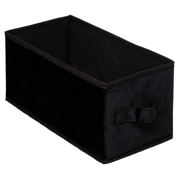 Κουτί Αποθήκευσης (15x31x15) F-V Velvet Storage Black 173699E