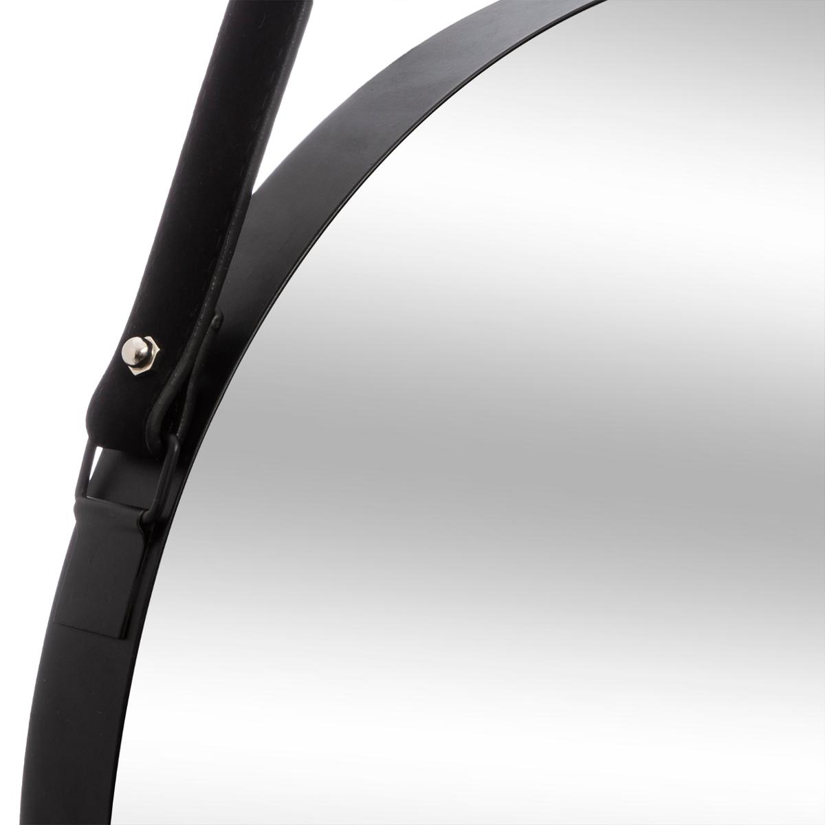 Διακοσμητικός Καθρέφτης Τοίχου (Φ38) A-S Belt Black 169331 Home Διακόσμηση Καθρέφτες Spitishop
