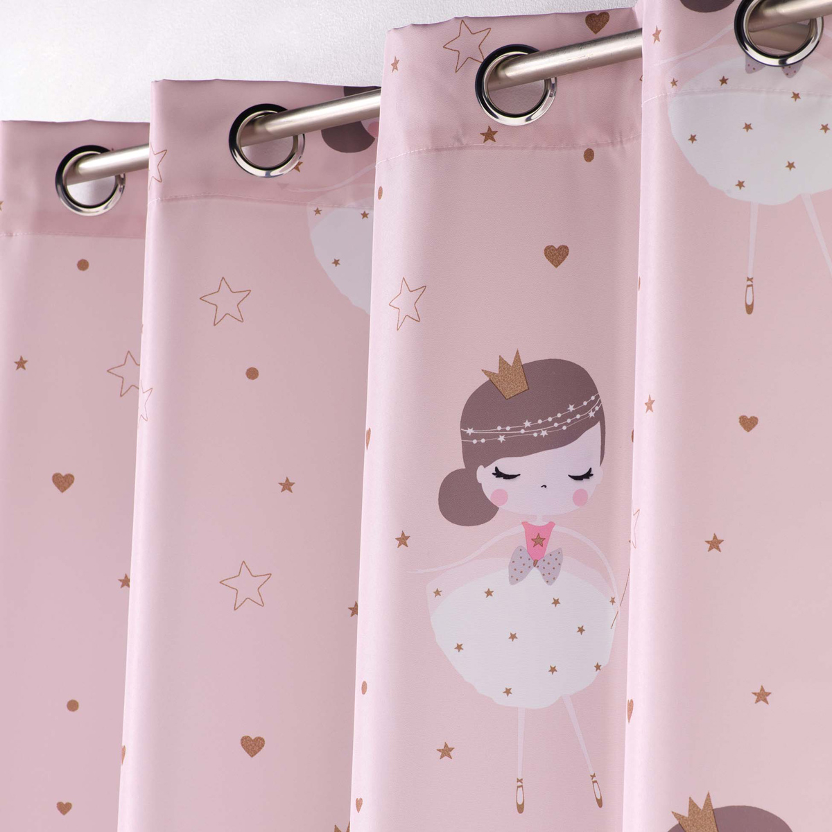 Παιδική Κουρτίνα (140X260) με Τρουκς L-C Petite Princesse Rideau Rose 1609478 Home Κουρτίνες Παιδικές Spitishop