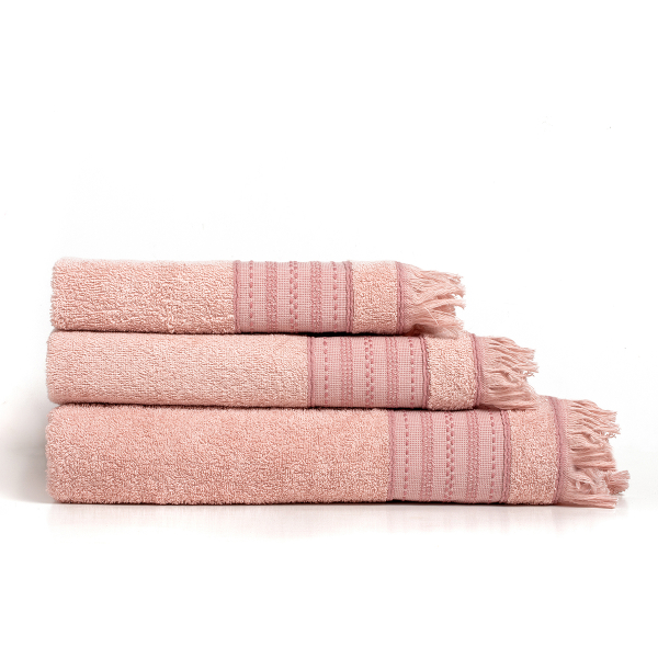 Πετσέτες Μπάνιου (Σετ 3τμχ) Melinen Jesper Pink