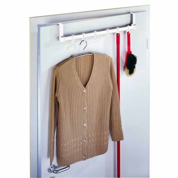 Κρεμάστρα Πόρτας 6 Θέσεων Wenko White 11177100