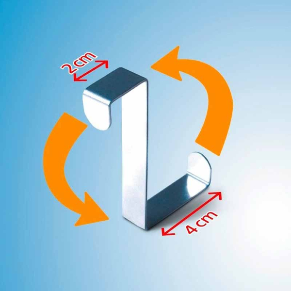 Κρεμαστράκια Πόρτας (Σετ 6τμχ) Wenko Inox Shiny 4214062100