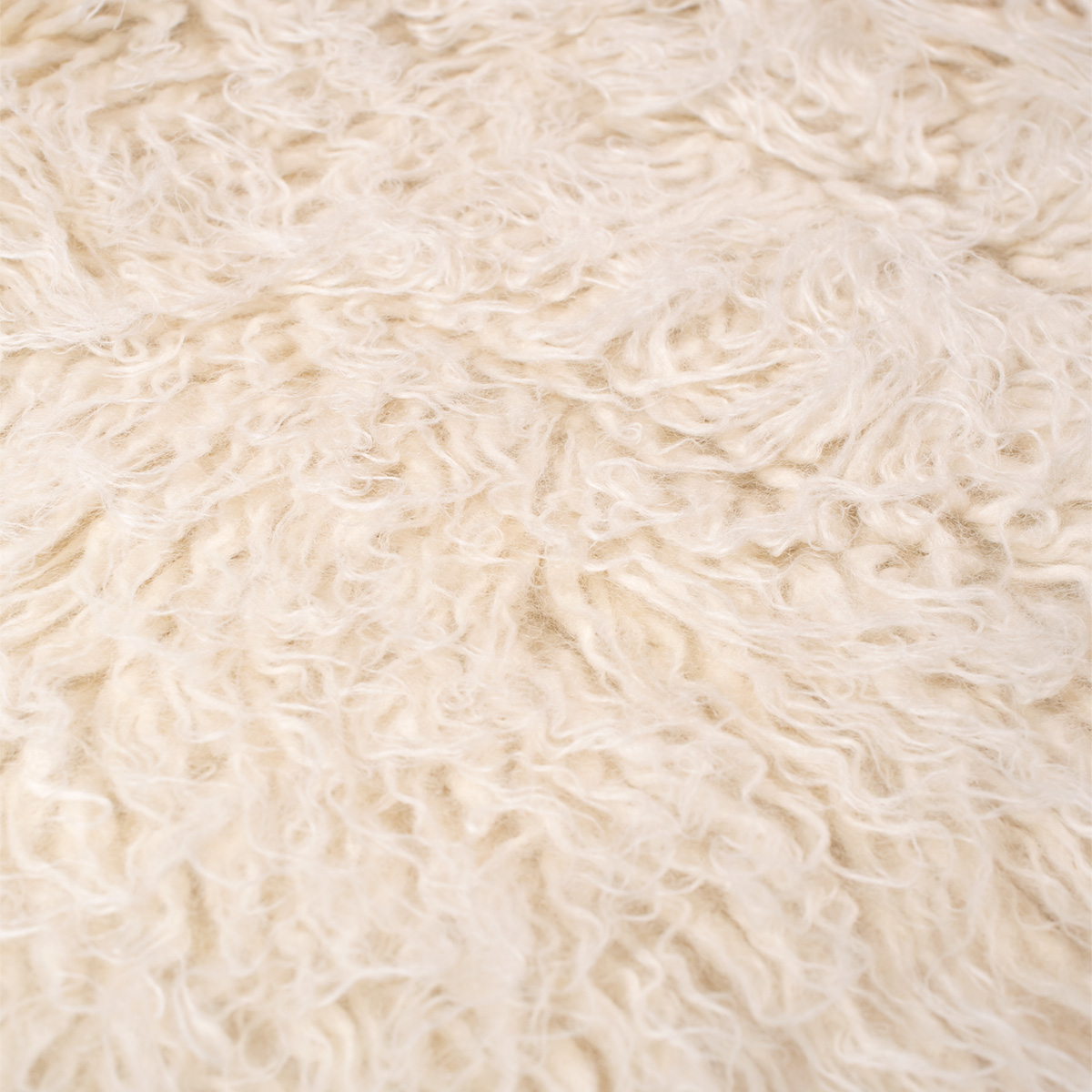 Χαλί (150X165) Βιοκαρπέτ Flokati Natural White 1000Gsm Home Χαλιά Σαλονιού Spitishop