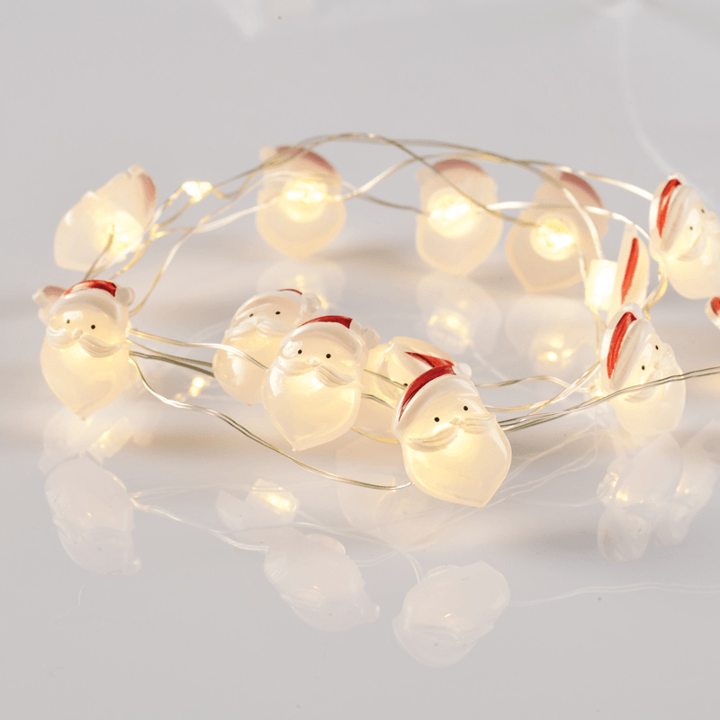 Χριστουγεννιάτικη Διακοσμητική Γιρλάντα Με 15 Led Φωτάκια Aca Santa X07151103