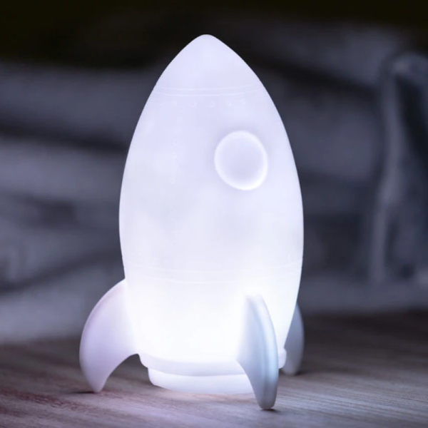 Παιδικό Φωτάκι Νυκτός Kiokids Rocket Λευκό 3054