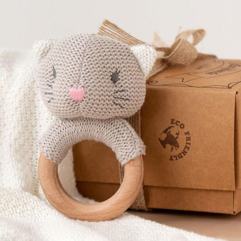 Μασητικό Kiokids Cotton Friends Γατάκι 3110