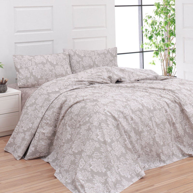 Φανελένια Σεντόνια Μονά (Σετ) Viopros Flannel 2542