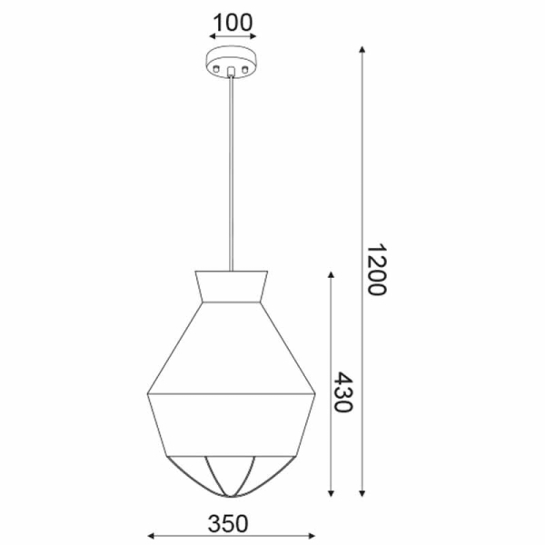 Φωτιστικό Οροφής Μονόφωτο Aca V371961PB Brown