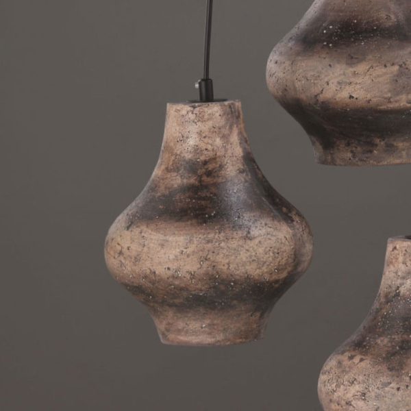 Φωτιστικό Οροφής Τρίφωτο Aca V372643PSB Brown