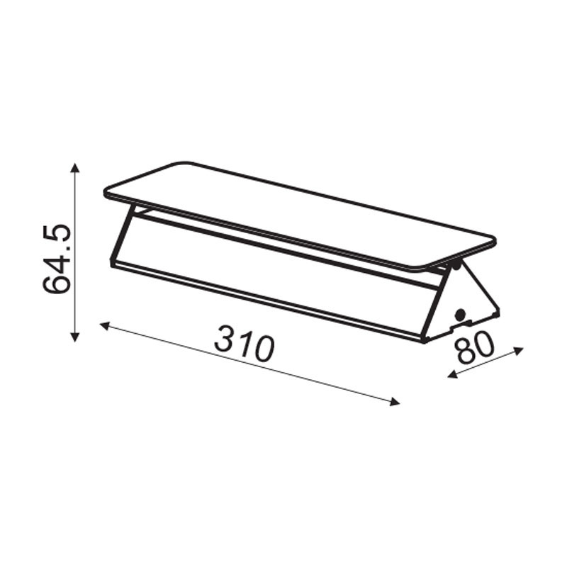 Απλίκα Τοίχου Led Aca Pyramid Zd806410Ledgd Dark Gold Home Φωτιστικά Spitishop