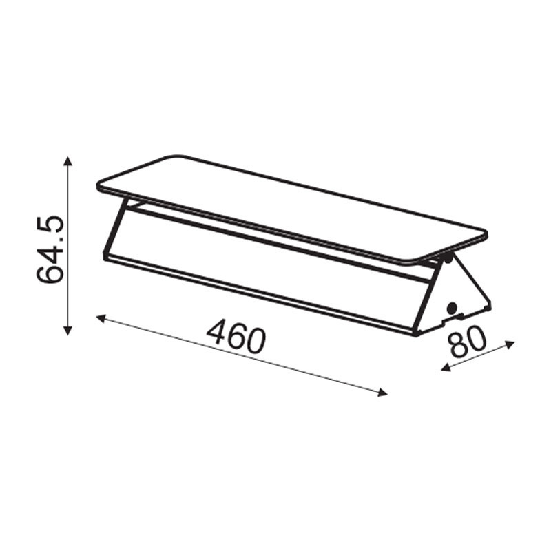 Απλίκα Τοίχου Led Aca Pyramid Zd806415Ledwh White Home Φωτιστικά Spitishop