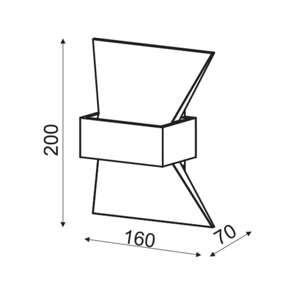 Απλίκα Τοίχου LED Aca Elegant ZD81166LEDGY Grey