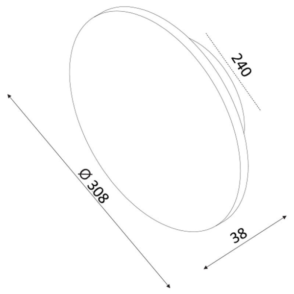 Απλίκα Τοίχου LED Aca Eclipse ZM1715LEDWC Cement Shade