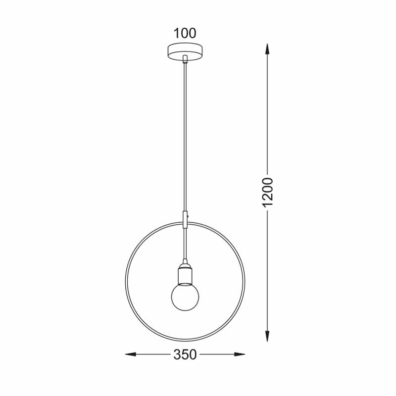 Φωτιστικό Οροφής Μονόφωτο Aca Twiggy V35181Cp Copper Home Φωτιστικά Spitishop